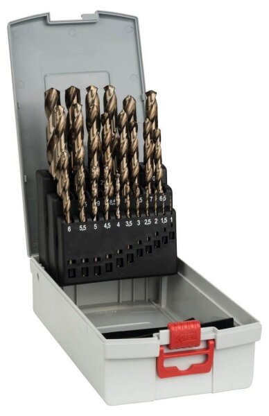 BOSCH Metallbohrer-Set ProBox Cobalt-Legierung, 25-teilig