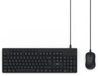 hama CKM-200 Tastatur-Maus-Set kabelgebunden schwarz