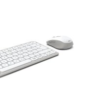 hama WKM-500 Tastatur-Maus-Set kabellos weiß
