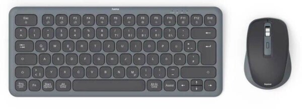 hama WKM-500 Tastatur-Maus-Set kabellos schwarz