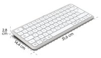 hama WK-500 Tastatur kabellos weiß