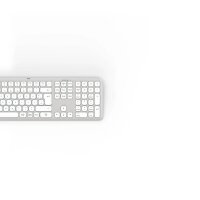 hama WK-550 Tastatur kabellos weiß