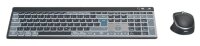 hama WK-750 Tastatur-Maus-Set kabellos grau