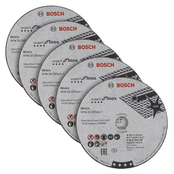 BOSCH Trennscheiben EXPERT for Inox, 5 St.