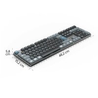 hama WK-800 Tastatur kabellos grau