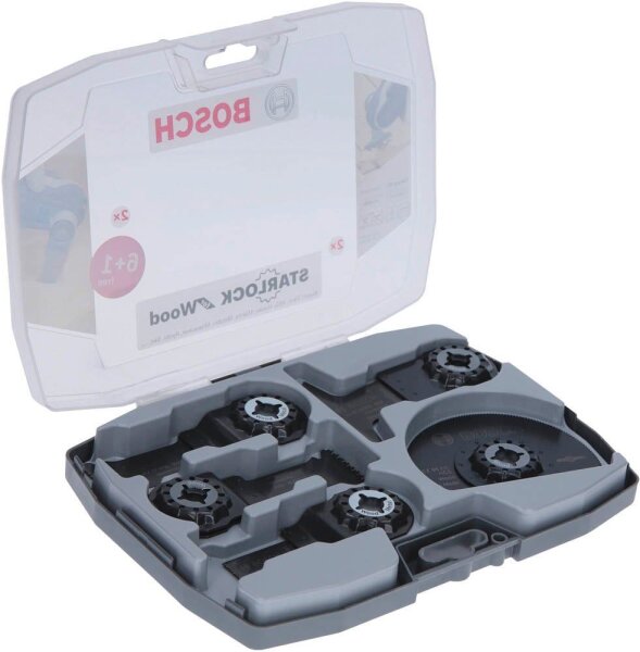 BOSCH Starlock Holz Segment- und Tauchsägeblätter-Set 7-teilig, 1 Set
