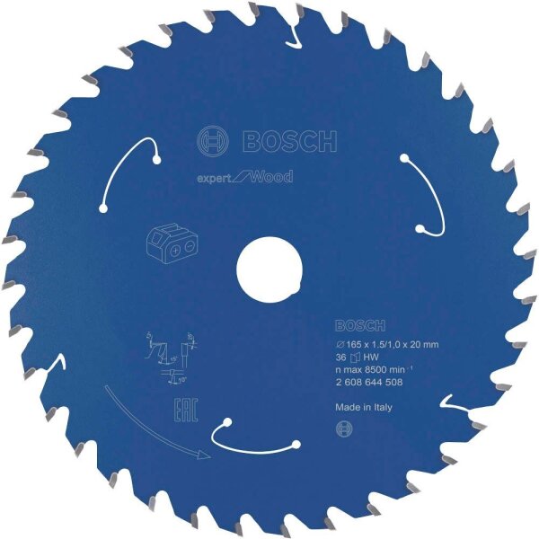 BOSCH EXPERT for Wood Kreissägeblatt 165,0 mm, 36 Zähne, 1 St.