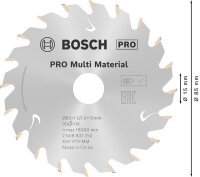 BOSCH Standard for Multi Material Kreissägeblatt 85,0 mm, 30 Zähne, 1 St.