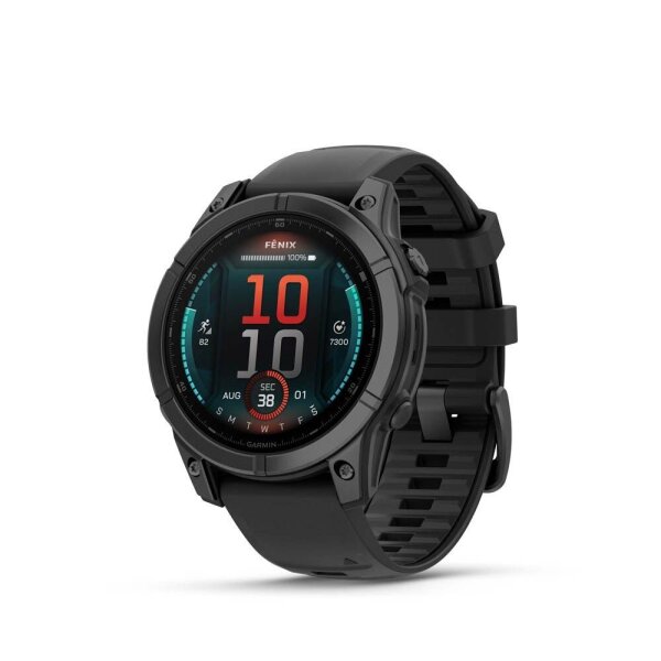 GARMIN fēnix E 47 mm Smartwatch schwarz, schiefergrau