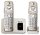 Panasonic KX-TGE262GN Schnurloses Telefon-Set mit Anrufbeantworter champagner