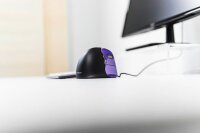 BAKKER ELKHUIZEN Evoluent 4 Small Maus ergonomisch kabelgebunden lila, schwarz