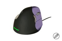 BAKKER ELKHUIZEN Evoluent 4 Small Maus ergonomisch kabelgebunden lila, schwarz
