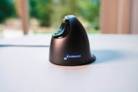 BAKKER ELKHUIZEN Evoluent 4 Maus ergonomisch kabelgebunden grau, schwarz, silber
