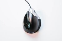 BAKKER ELKHUIZEN Evoluent 4 Maus ergonomisch kabelgebunden grau, schwarz, silber