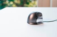BAKKER ELKHUIZEN Evoluent 4 Maus ergonomisch kabelgebunden grau, schwarz, silber