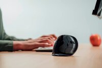 BAKKER ELKHUIZEN Evoluent D Small Maus ergonomisch kabellos grau, schwarz, silber