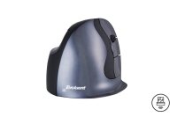 BAKKER ELKHUIZEN Evoluent D Small Maus ergonomisch kabellos grau, schwarz, silber