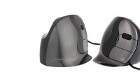 BAKKER ELKHUIZEN Evoluent D Large Maus ergonomisch kabelgebunden grau, schwarz, silber