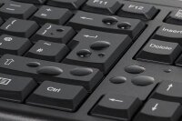 Kensington KM150 EQ Tastatur-Maus-Set kabellos schwarz