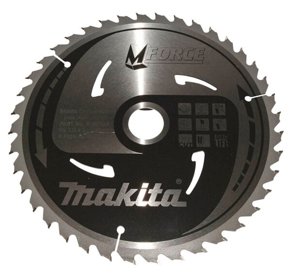 makita B-32085 M-FORCE Kreissägeblatt 235,0 mm, 40 Zähne, 1 St.