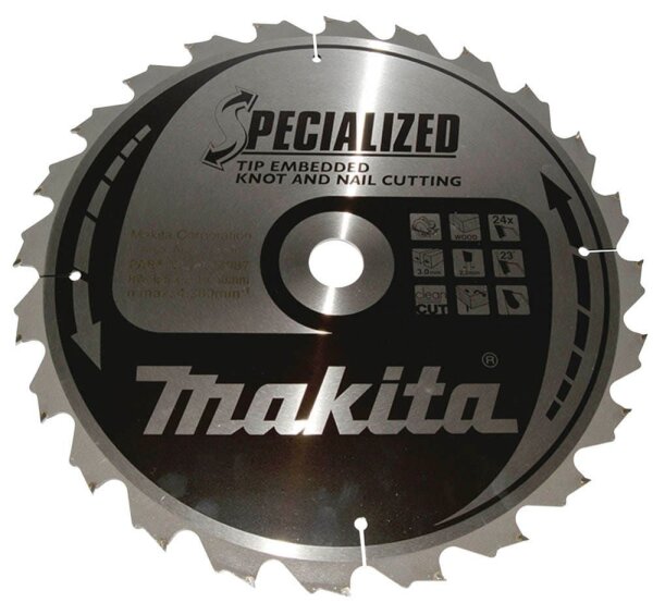 makita B-33087 SPECIALIZED Kreissägeblatt 355,0 mm, 24 Zähne, 1 St.