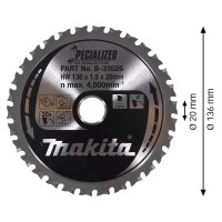 makita B-33526 SPECIALIZED Kreissägeblatt 136,0 mm,...