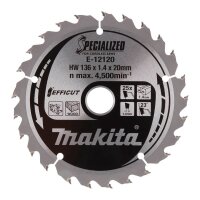 makita E-12120 EFFICUT Kreissägeblatt 136,0 mm, 25...