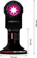 BOSCH EXPERT MultiMax PAII 52 APIT Tauchsägeblatt, 1 St.