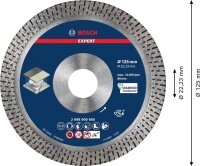 BOSCH Diamant-Trennscheibe EXPERT HardCeramic, 1 St.