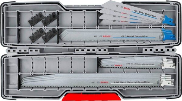 BOSCH PRO Tough Box Demolition Säbelsägeblätter-Set 16-teilig, 1 Set