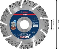 BOSCH Diamant-Trennscheibe EXPERT MultiMaterial, 1 St.