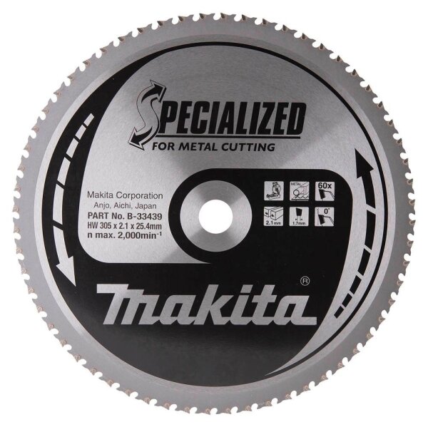 makita B-33439 SPECIALIZED Kreissägeblatt 305,0 mm, 60 Zähne, 1 St.