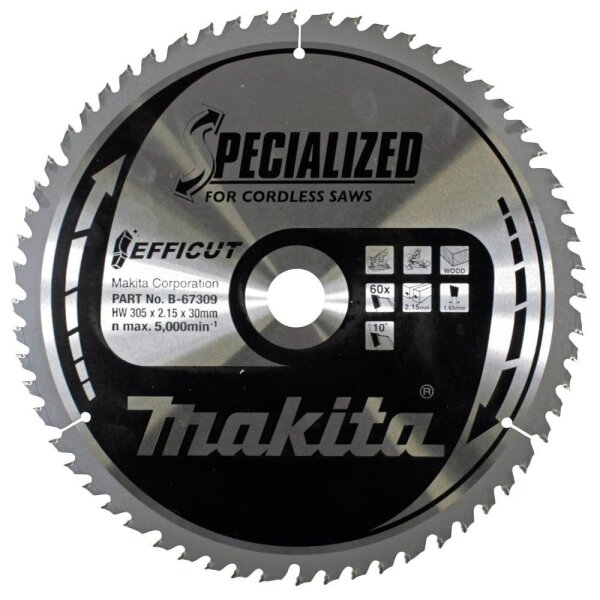 makita B-67309 Kreissägeblatt 305,0 mm, 60 Zähne, 1 St.
