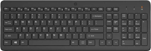 HP 225 Tastatur kabellos schwarz