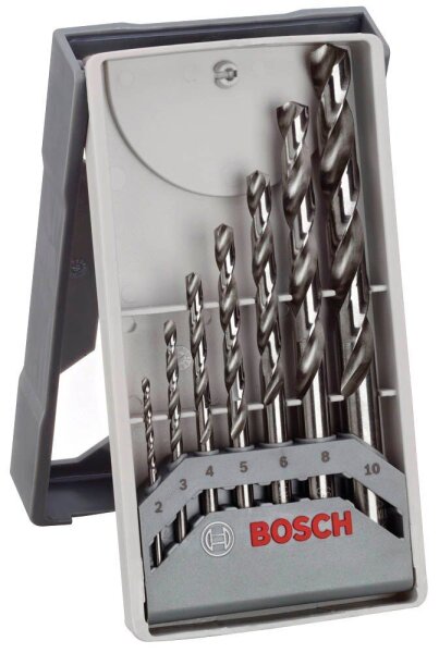 BOSCH Metallbohrer-Set HSS-G Mini X-Line Pro, 7-teilig