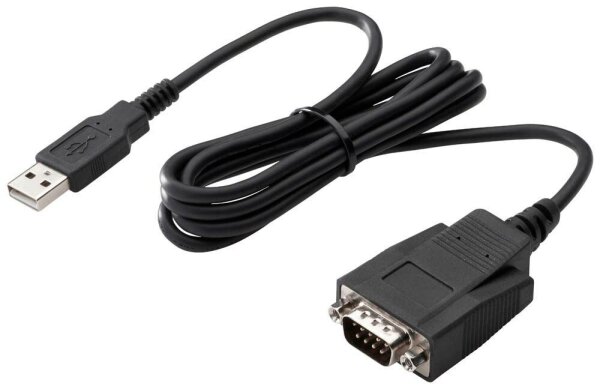 HP USB A/Seriell Kabel 1,2 m schwarz, 1 St.