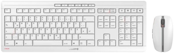 CHERRY STREAM DESKTOP RECHARGE Tastatur-Maus-Set kabellos weiß