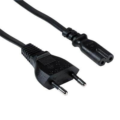 goobay Euro/Geräte C7 Netzkabel Netzkabel mit Eurostecker 1,5 m schwarz, 1 St.
