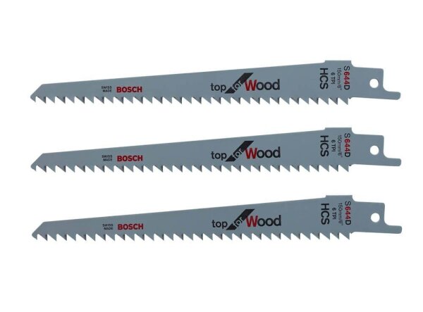 BOSCH Home & Garden S 644 D Säbelsägeblätter, 3 St.