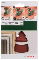 10 BOSCH Schleifblätter 120