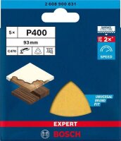 5 BOSCH C470 Schleifblätter 400