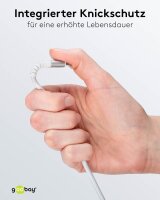 goobay USB 2.0 C-Stecker USB-Kabel 0,5 m weiß, 1 St.