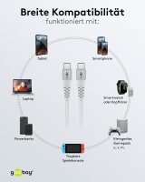 goobay USB 2.0 C-Stecker USB-Kabel 0,5 m weiß, 1 St.