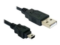DeLOCK USB 2.0 A/Mini USB 2.0 B Kabel 1,8 m schwarz