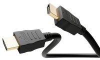 goobay HDMI 2.1 Kabel 48 Gbit/s 1,0 m schwarz, 1 St.