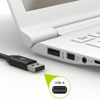 goobay USB 2.0 A/USB C Kabel 0,5 m schwarz, grau, 1 St.
