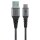 goobay USB 2.0 A/USB C Kabel 0,5 m schwarz, grau, 1 St.