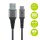 goobay USB 2.0 A/USB C Kabel 0,5 m schwarz, grau, 1 St.