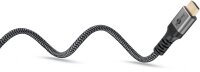 goobay HDMI 2.1 HDMI-Kabel 5,0 m grau, schwarz, 1 St.