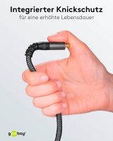 goobay HDMI 2.1 HDMI-Kabel 2,0 m grau, schwarz, 1 St.